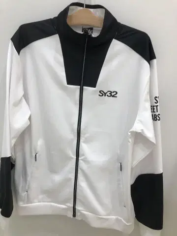 SY32 풀집업 자켓 화이트/블랙 XXL