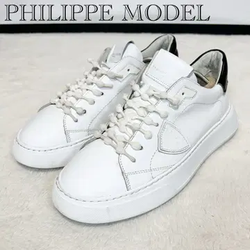 레어 PHILIPPE MODEL TEMPLE LOW 스니커즈 화이트 41