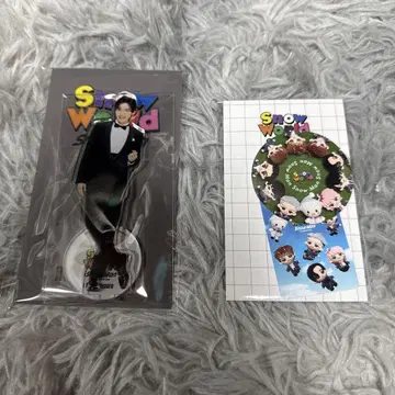 SnowWorld 아크릴 스탠드 메구로 렌 스티커 세트