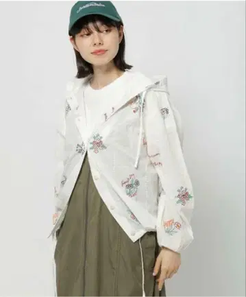 자수 드로스트 후드 셔츠 니코앤드