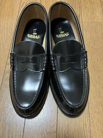 REGAL 블랙 가죽 로퍼 중고