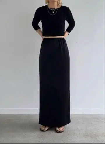 ENOF ace long straight skirt L