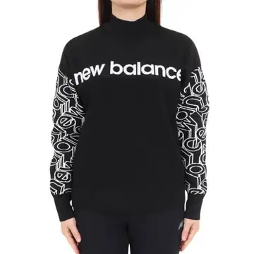 New Balance 하이넥 스웨터 블랙