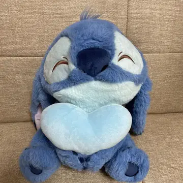 디즈니 스티치 봉제 인형 하트 새상품급