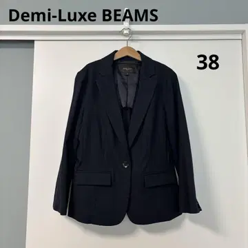 Demi-Luxe BEAMS 테일러드 자켓 38 코튼 린넨 혼방