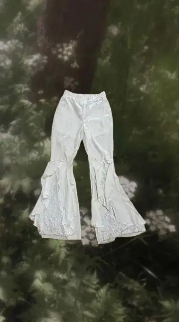 그런지 바지 모리걸 화이트