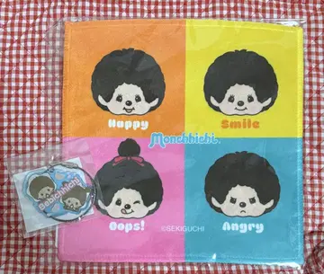 monchhichi 리모챌 복권 핸드 타월 키링 monchhichi