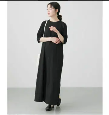 카구레 린넨 컷 원피스