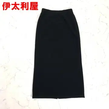 A5866 이타리야 롱 스커트 타이트 스트레치 블랙 블랙 9