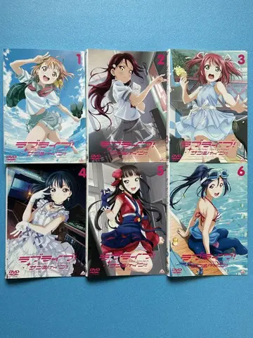 러브 라이브! 선샤인!! 1기+2기 전 12권 중고 DVD 렌탈 포함