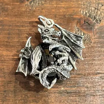 Sterling 실버 925 Dragon 펜던트 (Hematite)