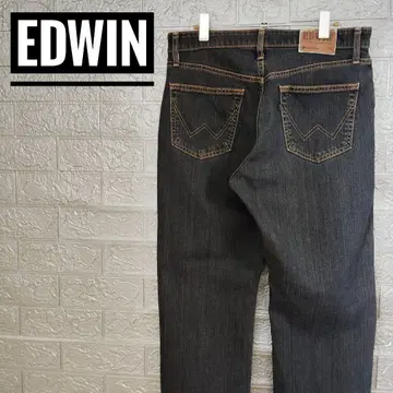에드윈 EDWIN 403 구제 의류 레이온 데님 팬츠 31 와이드 청바지