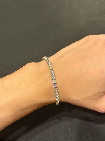 3mm/18cm 모이사나이트 팔찌