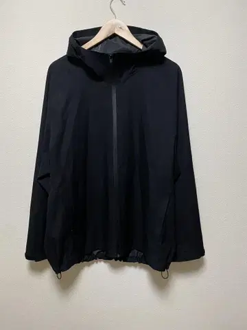 UNIQLO 블록 테크 후드티 3D 컷 블랙 3XL