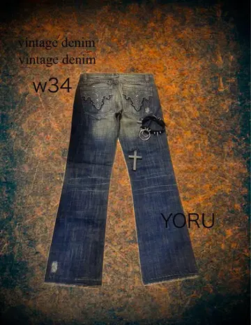 데님 팬츠 y2k 그런지 Antik Denim USA 34인치
