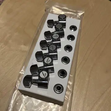 Fender 정품 락식 기타 페그 6개 세트 크롬