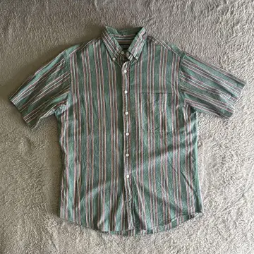 Lands' End 시어서커 스트라이프 BD셔츠