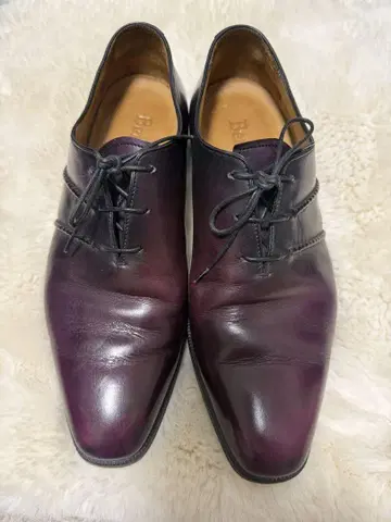 Berluti 다크 퍼플 레이스업 슈즈