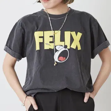 FELIX 그래픽 T셔츠 다크 그레이