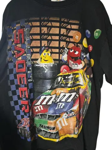 M&M's 양면 캐릭터 티셔츠 블랙