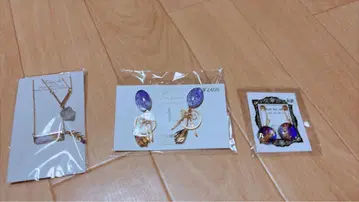 헤시키 하세베 핸드메이드 목걸이 귀걸이 2점 합계 3점