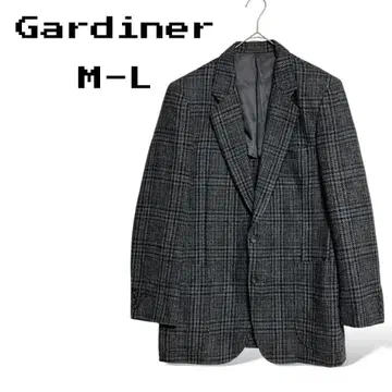 Gardiner 자켓 올 패턴 모 100% 뒷면 슬릿 안감 폴리에스테르