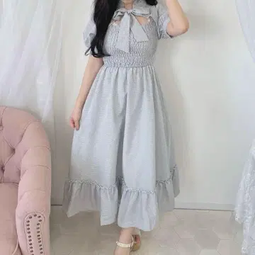 evelyn 깅엄 초커 OP