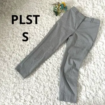 PLST 플라스테 테이퍼드 팬츠 린넨 혼방 센터 프레스 그레이 S