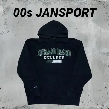 00s JANSPORT 빈티지 후드티 페이드 블랙 L 사이즈