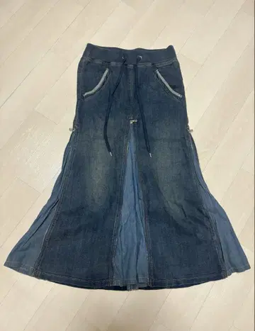 goa 데님 기믹 집 스커트 y2k