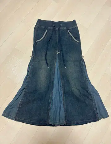 goa 데님 기믹 집 스커트 y2k