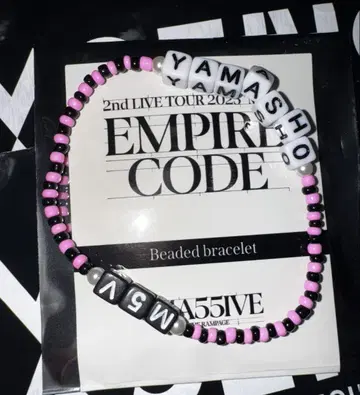 MA55IVE 야마모토 쇼고 비즈 팔찌 EMPIRE CODE