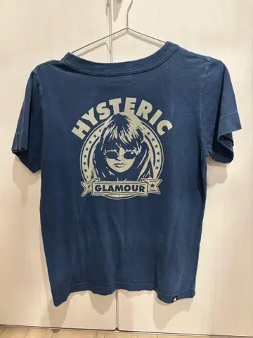 HYSTERIC GLAMOUR 네이비 반팔 T셔츠 프리 사이즈
