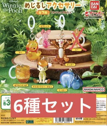 Winnie the Pooh 메지루시 액세서리 6종 세트