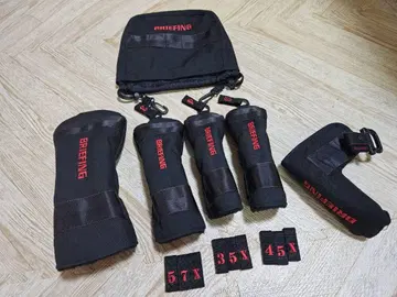 브리핑 골프헤드커버 세트 블랙
