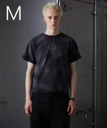 [ GRANCY ] 최저가 스컬 큐빅 디자인 셔츠 M 그랑시