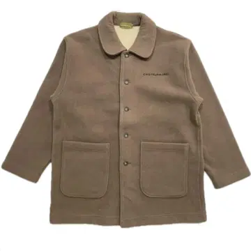 castelbajac embroidery fleece half coat