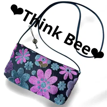 새상품급 Think Bee! 꽃무늬 숄더백