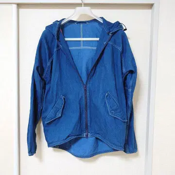 브루나보인 size 1 럭키 후드티 데님 후드티 인디고 긴팔