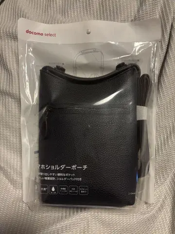 docomo select 스마트폰 숄더 파우치 블랙