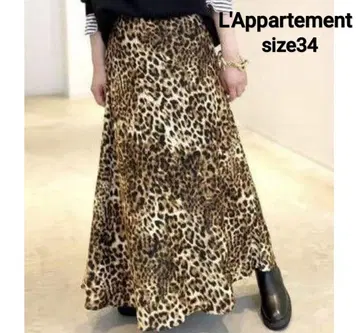 L'Appartement 아빠르망 리제르 레오파드 실키 스커트