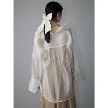 EIMY ISTOIRE 브라이트 오간자 셔츠 ( WHITE )