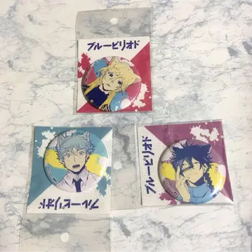 미개봉 새상품 블루피리어드 고양이 귀 캔뱃지 케모노미미 원작 원화 3종