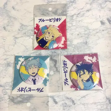 미개봉 새상품 블루피리어드 고양이 귀 캔뱃지 케모노미미 원작 원화 3종