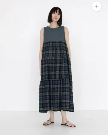 O'NEIL OF DUBLIN 린넨 티어드 원피스