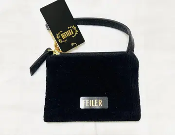 페일러 FEILER 유니컬러 사이드 파우치 블랙