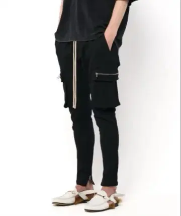 DANKE SCHON 블랙 스키니 카고 팬츠 M