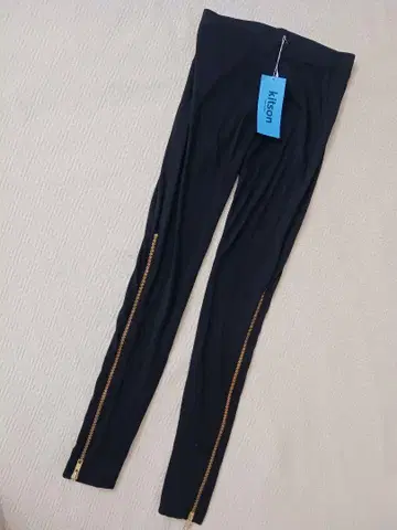 Kitson 블랙 레깅스 스패츠 지퍼 포함