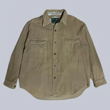 VINTAGE 두꺼운 원단 코듀로이 셔츠 브라운