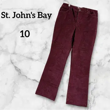 St. John's Bay 버건디 코듀로이 팬츠 사이즈 10